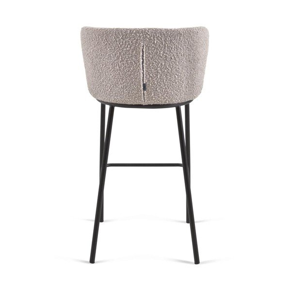 Baro taburetė šviesiai pilkos spalvos (sėdynės aukštis 75 cm) Ciselia – Kave Home-image-4