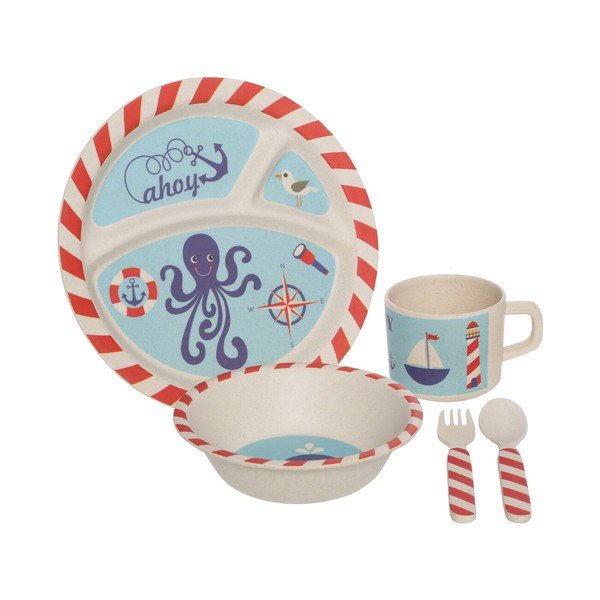 Bambukiniai vaikiški valgomojo rinkiniai 5 vnt. Eden – Premier Housewares