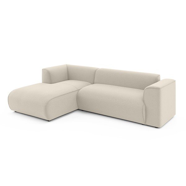 Smėlio spalvos kampinė sofa (su kairiuoju kampu/su gultu) Merid  – Ropez-image-2
