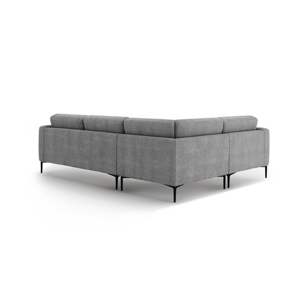 Pilkos spalvos kampinė sofa (su kairiuoju kampu/„L“ formos) Bemy – Micadoni -image-2