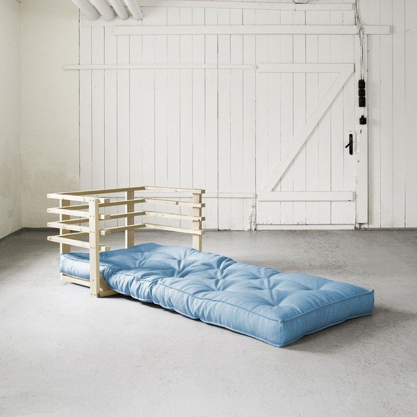 Sulankstomas fotelis "Karup Funk Natural/Horizon Blue-image-1