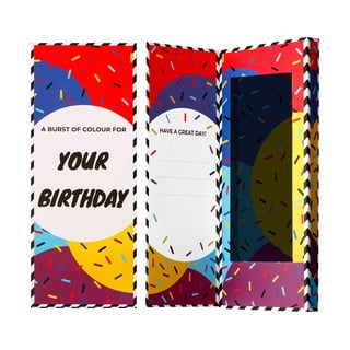 Dovanų dėžutė kojinėms Ballonet Socks Happy Birthday Socks Card