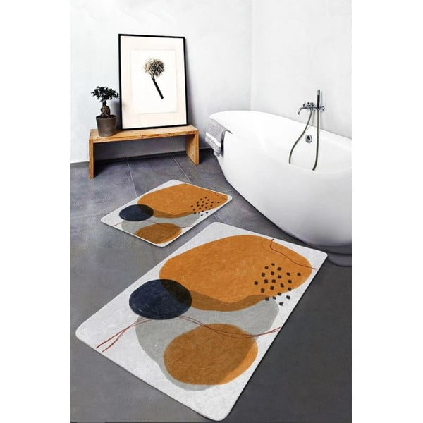 Iš velveto vonios kilimėliai 2 vnt. 60x100 cm – Mila Home-image-2