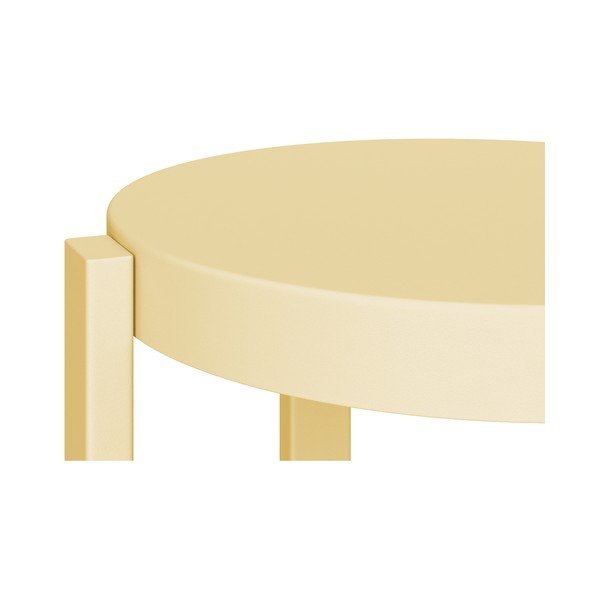 Geltonos spalvos iš plieno taburetė Doon – noo.ma-image-2