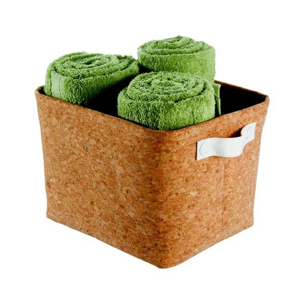 Košė iš kamštienos ir veganiškos odos "InterDesign Quin", 32 x 27 cm-image-3