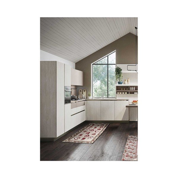 Itin patvarus virtuvinis kilimas Webtappeti Lovely Rosso, 55 x 240 cm-image-1