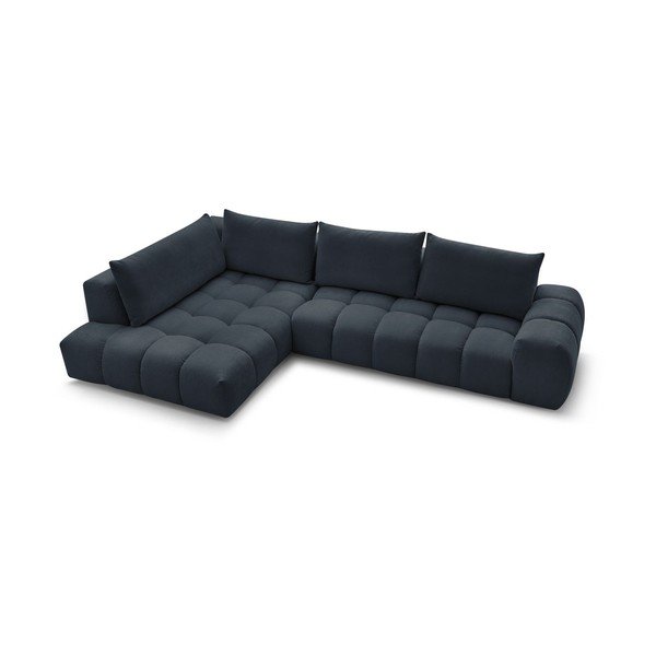 Kampinė sofa tamsiai mėlynos spalvos (su kairiuoju kampu) Everest – Bobochic Paris-image-4