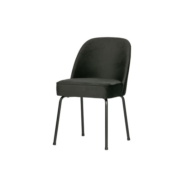 Juodos spalvos iš aksomo valgomojo kėdės 2 vnt. Vogue – WOOOD-image-2