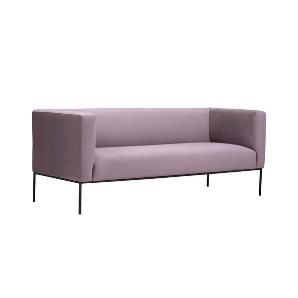 Rausva aksominė sofa Windsor & Co Sofas Neptune, 195 cm-image-2