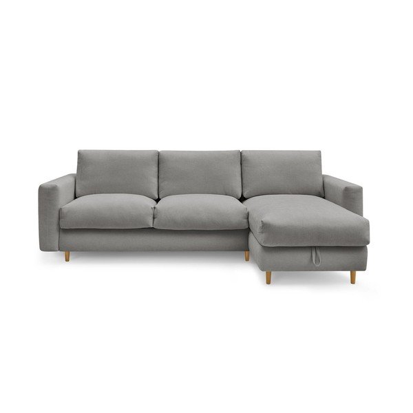 Pilkos spalvos kampinė sofa Nouveau Cocoone – Bobochic Paris