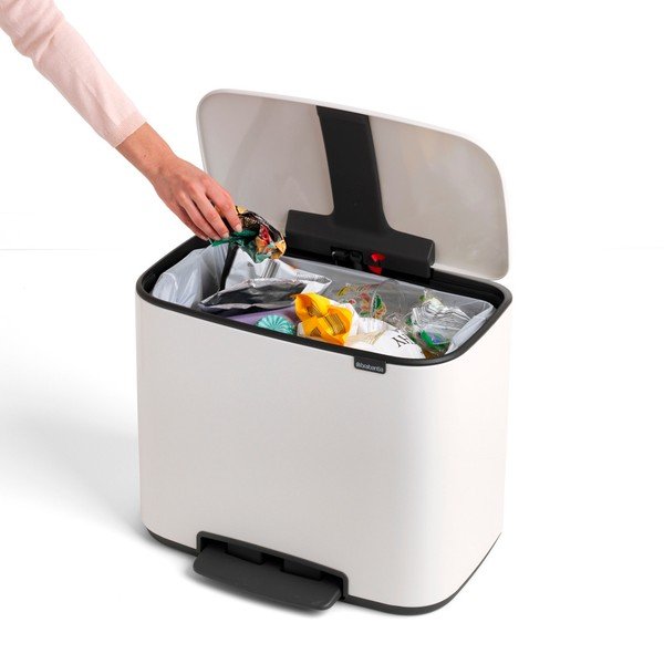 "Brabantia" baltas šiukšlių krepšys, 36 l-image-1