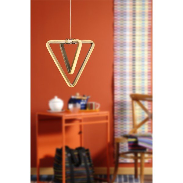 Bronzinės spalvos iš metalo kabantis šviestuvas LED ø 20 cm Baris – Squid Lighting-image-1