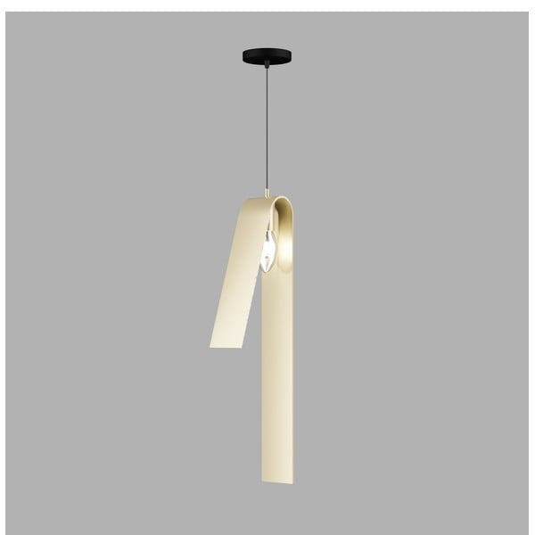 Kabantis šviestuvas juodos spalvos/auksinės spalvos su metaliniu gaubtu Fold – Squid Lighting-image-2
