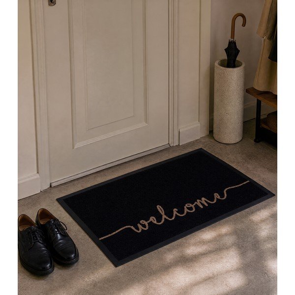 Juodas kilimas Hanse Home Cozy Welcome, 45 x 75 cm-image-1
