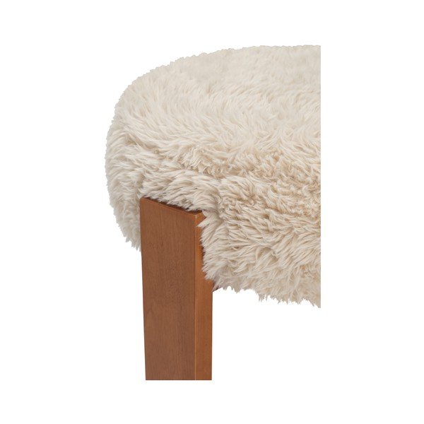 Smėlio spalvos iš audinio taburetė Mammut – Ellos Home-image-3