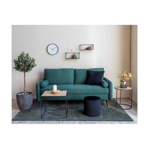 Juodas pufas House Nordic Ejby, ø 34 cm-image-1