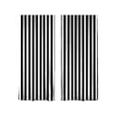 Juodai baltos užuolaidos, 2 vnt., 140x260 cm - Mila Home