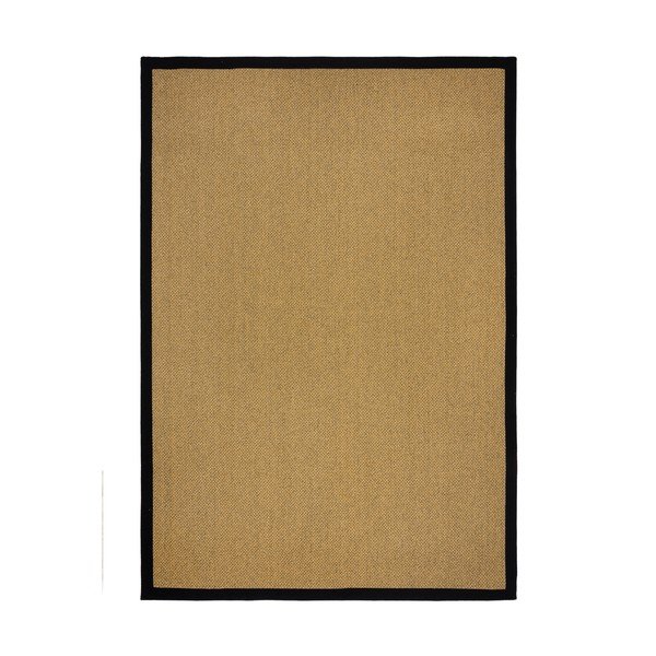 Juodos spalvos/šviesiai rudos spalvos lauko ir vidaus kilimas 120x170 cm Sisal Look – Flair Rugs