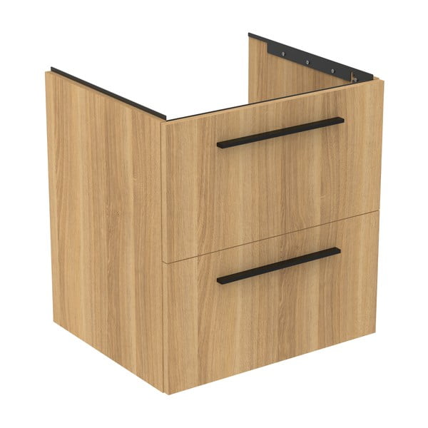 Pakabinama spintelė po kriaukle natūralios spalvos iš ąžuolo 60x63 cm i.Life B – Ideal Standard-image-4