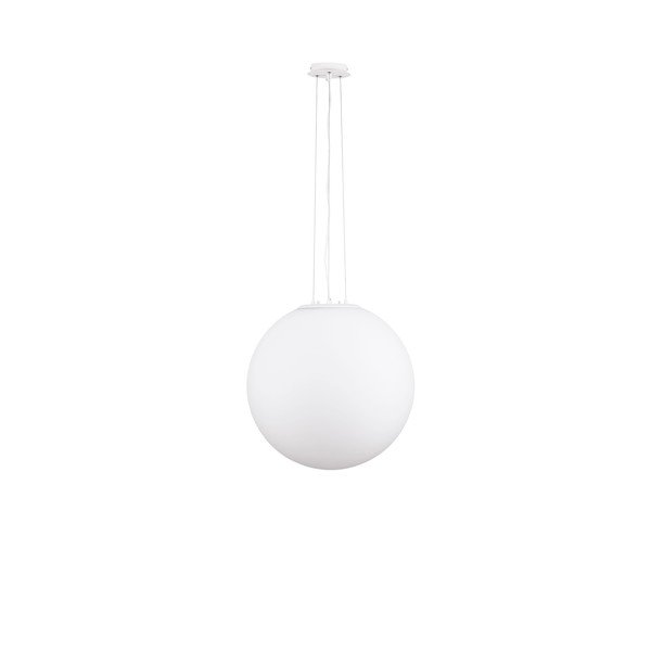 Baltos spalvos iš stiklo kabantis šviestuvas ø 50 cm Nevoso – Nova Luce