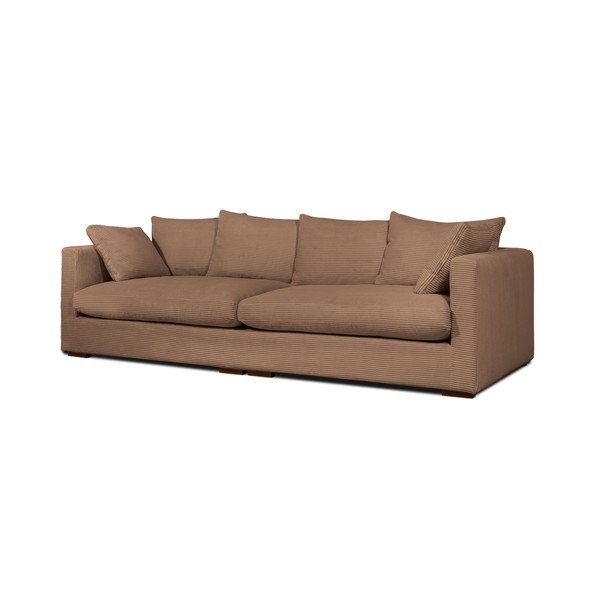Sofa iš kordinio velveto šviesiai rudos spalvos 266 cm Comfy – Scandic-image-2