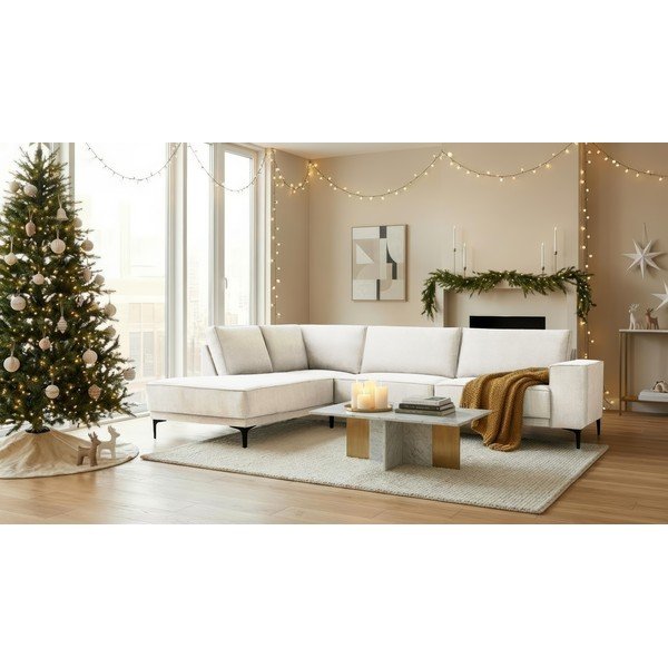 Kampinė sofa kreminės spalvos (su kairiuoju kampu) Copenhagen – Scandic-image-2