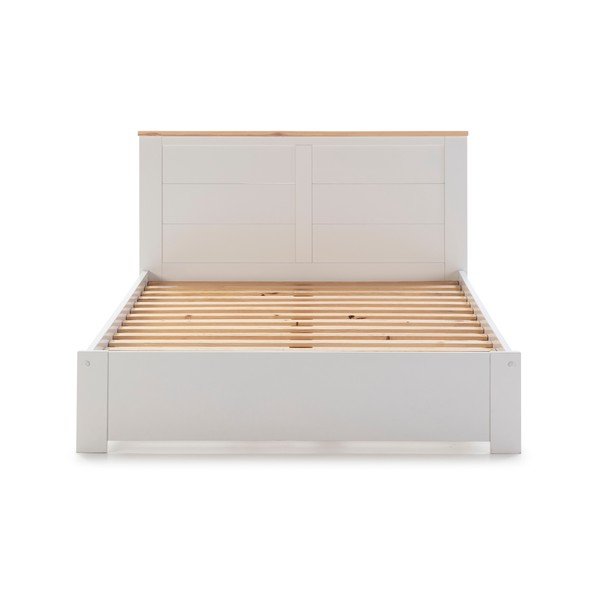 Balta dvigulė lova Marceric Akira, 160 x 200 cm-image-1