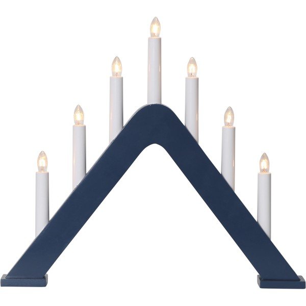 Tamsiai mėlynos spalvos šviečianti Kalėdų dekoracija su kištuku Jarve – Star Trading