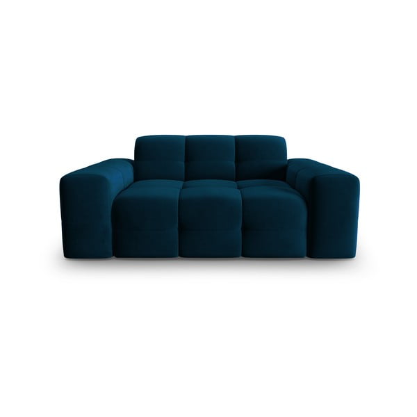 Tamsiai mėlyna aksominė sofa 156 cm Kendal - Micadoni Home