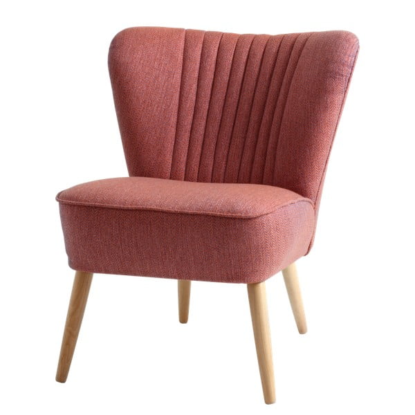 Rožinis fotelis Individualizuotos formos Harry