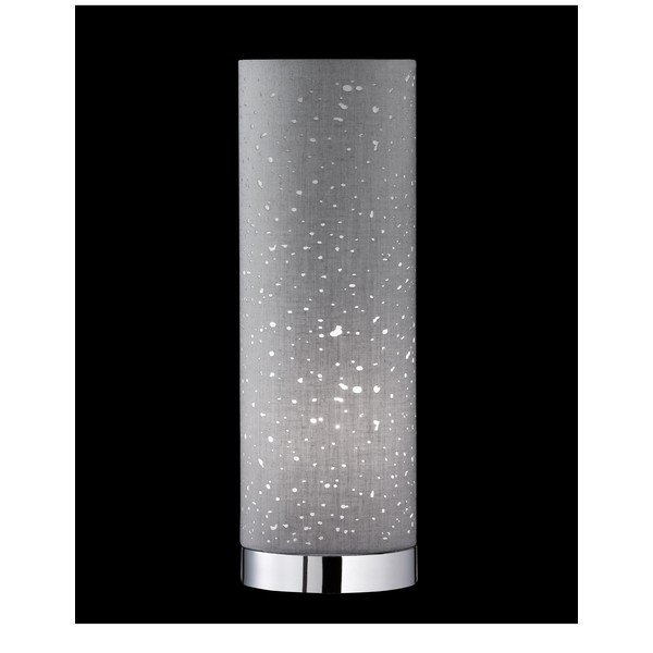 Stalinis šviestuvas pilkos spalvos (aukštis 35 cm) su tekstiliniu gaubtu Thor – Fischer & Honsel-image-1