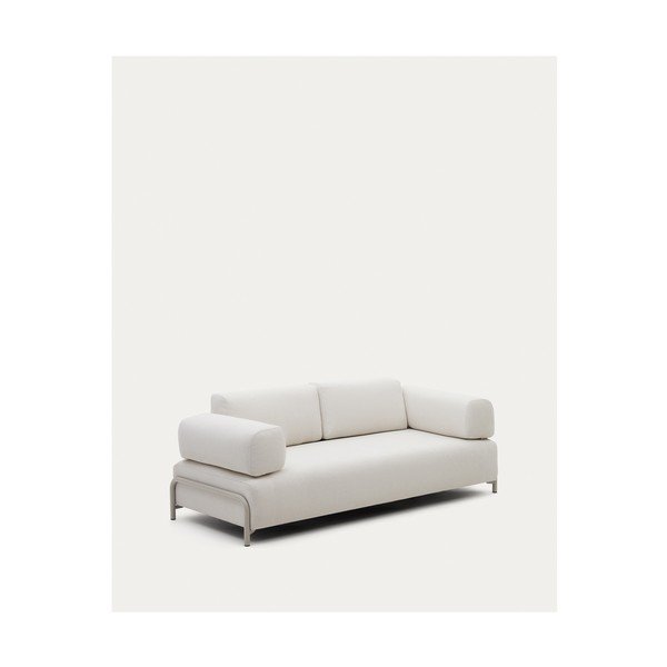 Smėlio spalvos iš šenilinio audinio sofa 232 cm Compo – Kave Home-image-3
