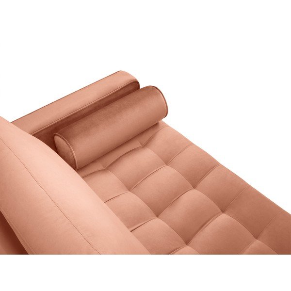 Rožinė aksominė sofa Milo Casa Santo, 174 cm-image-4