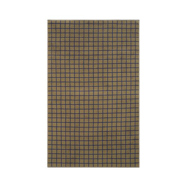 Žalios spalvos/mėlynos spalvos iš medvilnės vonios rankšluostis 90x150 cm Grid – Jotex-image-2