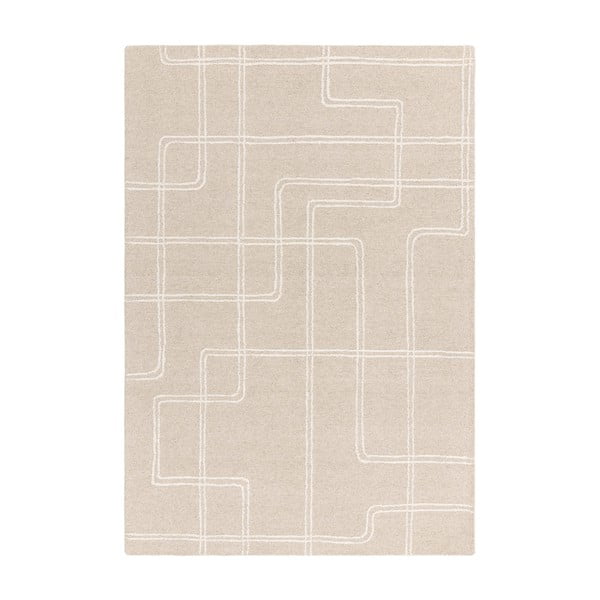 Rankų darbo iš vilnos kilimas smėlio spalvos 160x230 cm Ada – Asiatic Carpets