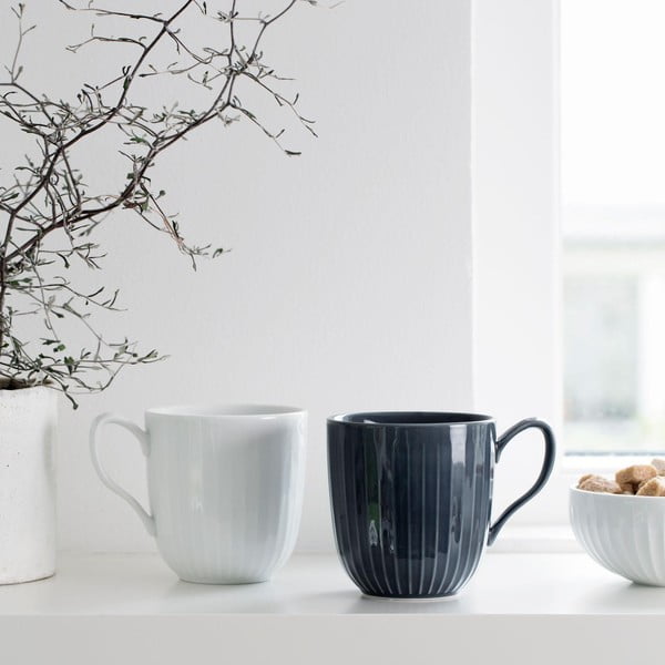 Baltas porcelianinis puodelis Kähler Design Hammershoi, 330 ml-image-2