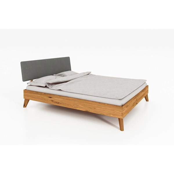 Ąžuolinė dvigulė lova 140x200 cm Greg 3 - The Beds