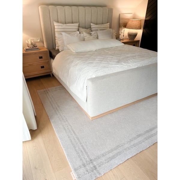 Kilimas iš vilnos kreminės spalvos 300x400 cm Calisia M Grid Rim – Agnella-image-2