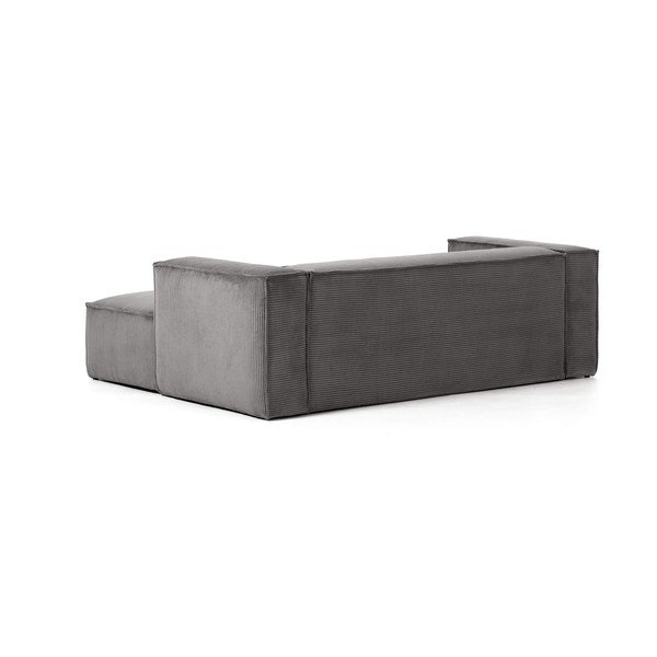 Pilka velvetinė kampinė sofa (dešinysis kampas) Blok - Kave Home-image-3