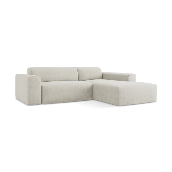 Smėlio spalvos kampinė sofa (su dešiniuoju kampu/su gultu) Keli – Makamii-image-2