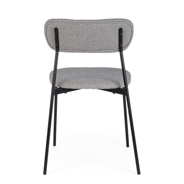 Pilkos spalvos iš audinio valgomojo kėdė Inka – Yes Everyday-image-4