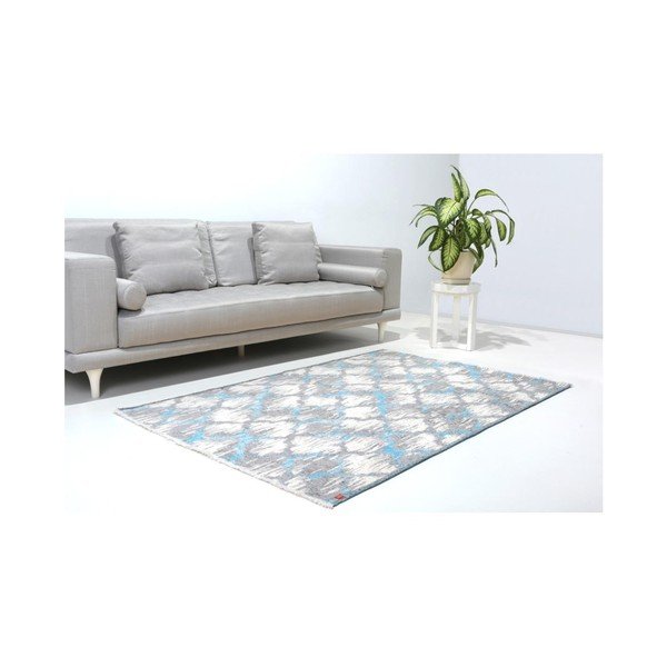 Abipusis mėlynai pilkas kilimas "Vitaus Camila", 77 x 200 cm-image-1