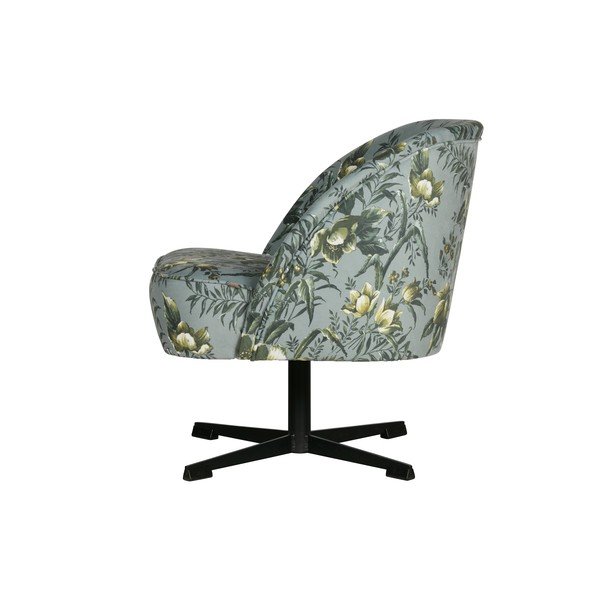 Pilkas fotelis su gėlių detalėmis WOOOD Vogue-image-2
