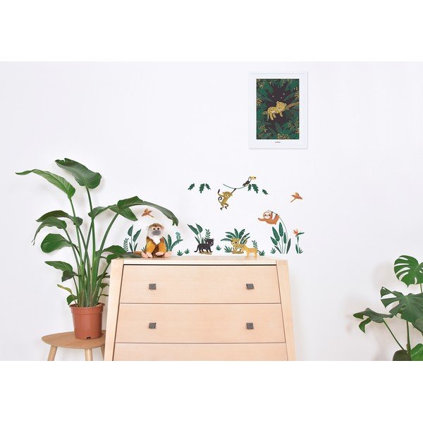 Lipdukų lapas 30x42 cm Jungle Animals – Lilipinso-image-1