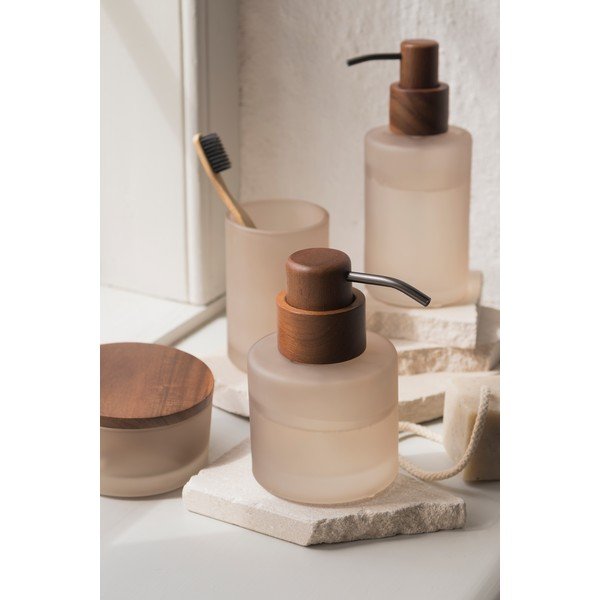 Iš stiklo muilo dozatorius smėlio spalvos 310 ml Modest – Mette Ditmer Denmark-image-2