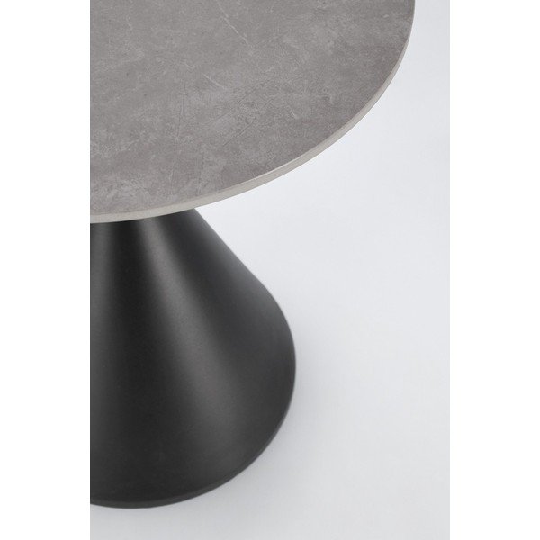 Apvalios formos šoninis stalas su marmuro dekoro stalviršiu ø 50 cm Joona – Bizzotto-image-3