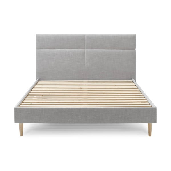 Pilka dvigulė lova Bobochic Paris Elyna Light, 180 x 200 cm-image-1