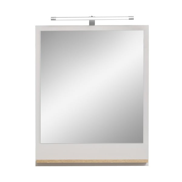 Sieninis veidrodis su apšvietimu/su lentyna 60x74,5 cm Quickset 966 – Pelipal