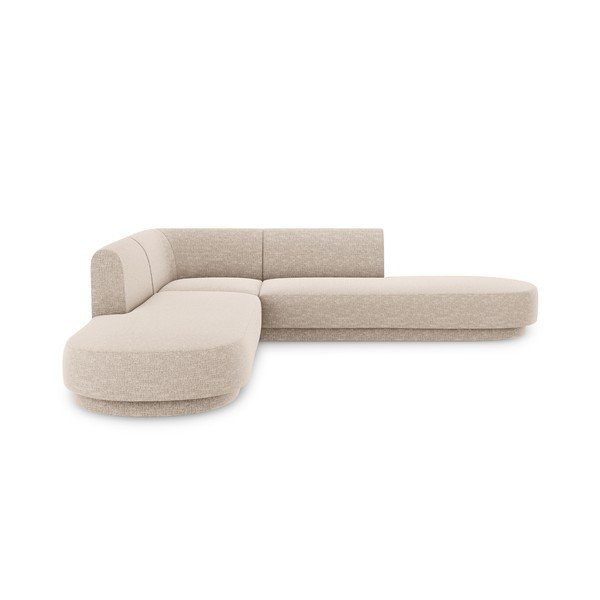Smėlio spalvos kampinė sofa Miley - Micadoni Home-image-3