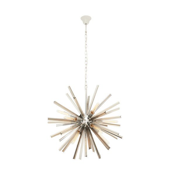 Iš metalo kabantis šviestuvas ø 75 cm su stiklo gaubtu Karlo – Premier Housewares